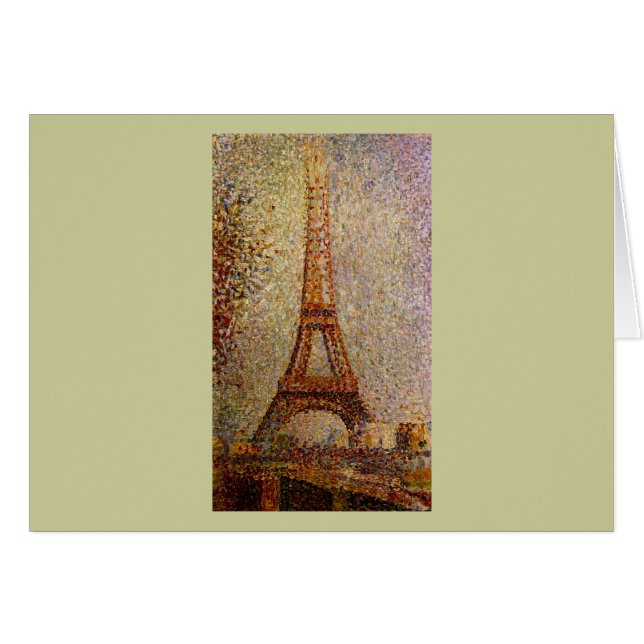 Peinture de Georges Seurat : La Tour Eiffel (1889) (Devant horizontal)