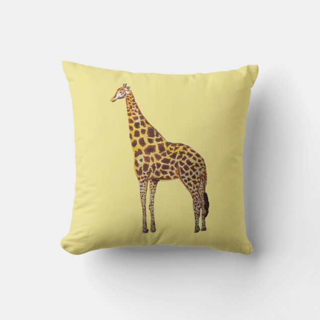 Peinture de girafe Oreiller (Recto)