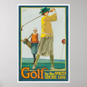 Peinture de golf Cadeau de golfeur Affiche d'art I