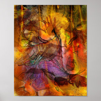 Peinture de grotte Abstraite - Poster rectangulair