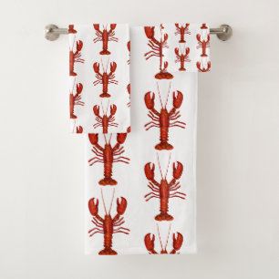 Peinture de homard Motif côtier marin