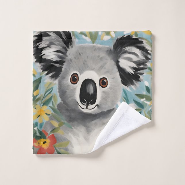 Peinture de koala (Gant de toilette)