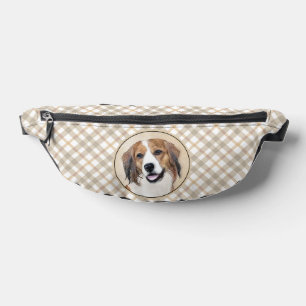 Peinture de Kooikerhondje néerlandais Chien de com
