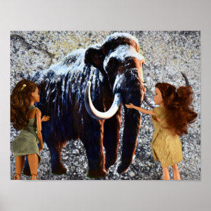 Peinture de la grotte. affiche