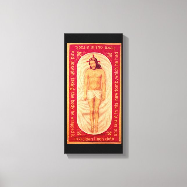 Peinture de la toile enveloppée du Christ (Recto)