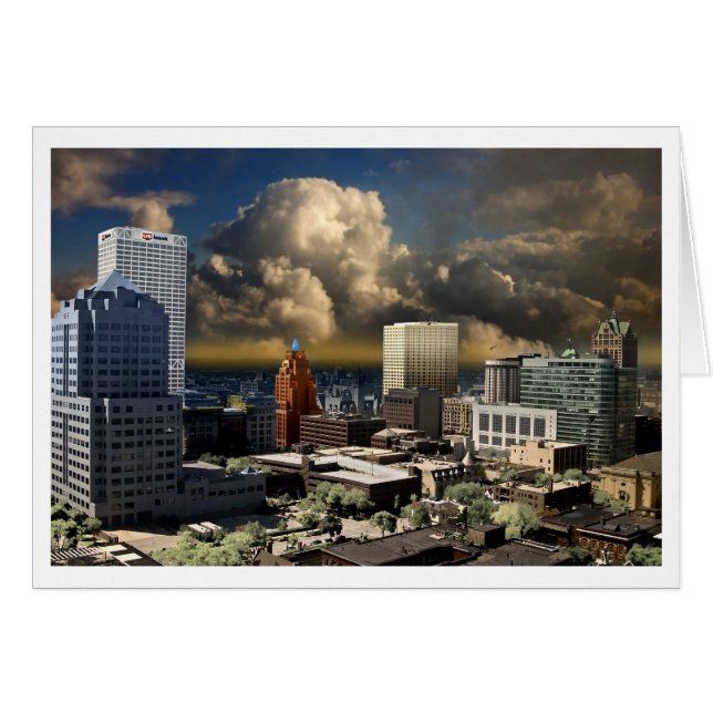 Peinture de la ville - Milwaukee, Wisconsin (Devant Horizontal)