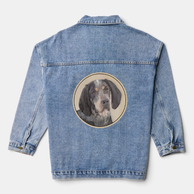 Peinture de linge bluetick - mignon chien original (Verso)
