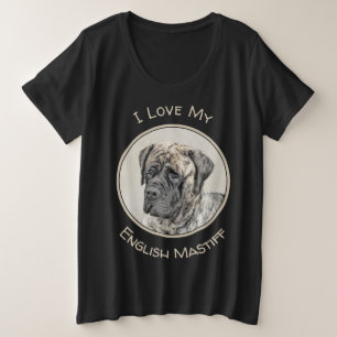 Peinture de Mastiff Anglais (Bringé) - Art Canin