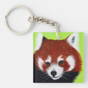 Peinture de panda rouge