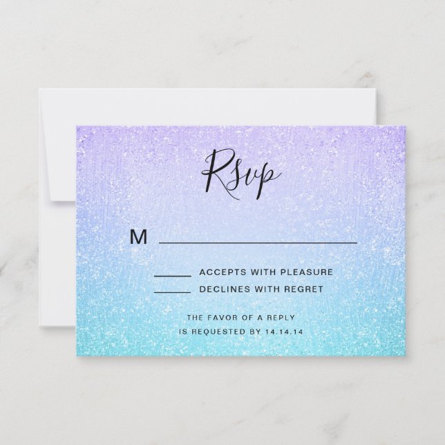 Peinture de Parties scintillant RSVP Bat mitzvah v (Devant)