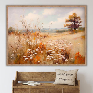 Peinture de paysage d'automne, impression numériqu