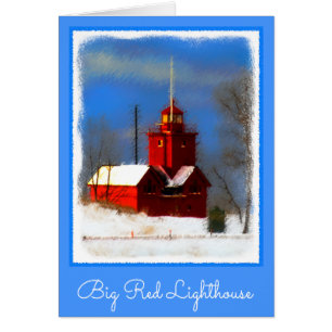 Peinture de phare rouge - Art original