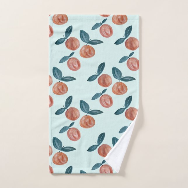 Peinture de poire Fruit Mint Serviette de bain (Serviette à main)