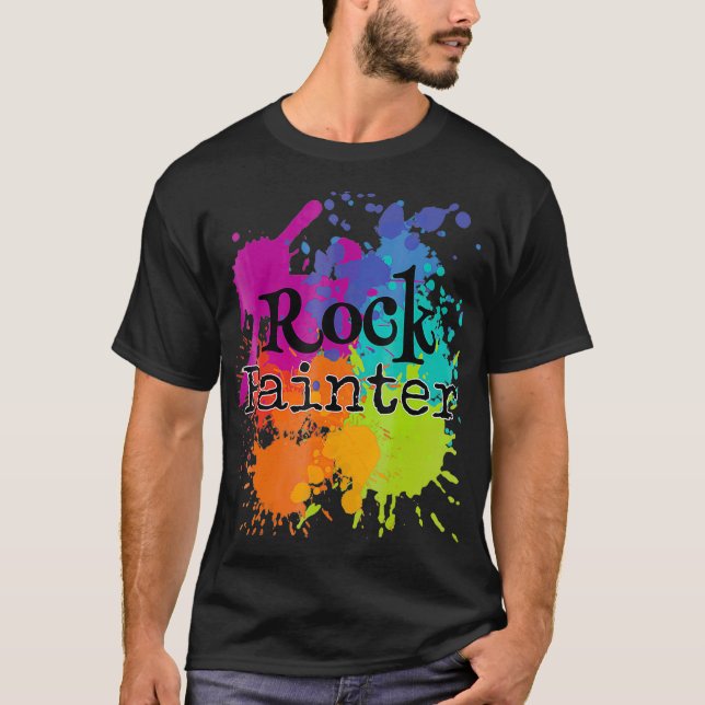 Peinture de roche splatter T-shirt Peintres de roc (Devant)