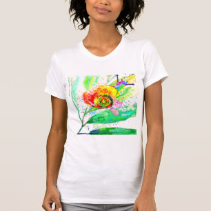 Peinture de T-shirt à l'arc-en-ciel