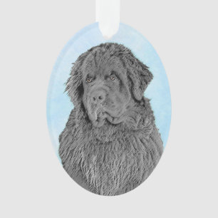 Peinture de Terre-Neuve - Cute Original Dog Art
