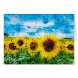 Peinture de tournesols