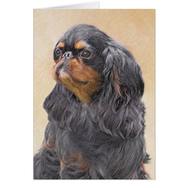 Peinture d'Epagneul Toy Anglais Art Animalier Orig (Devant)