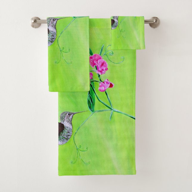 Peinture des colibris et des petits pois (En situation)