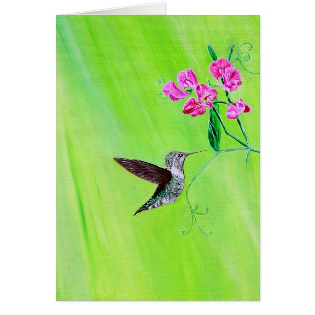 Peinture des colibris et des petits pois (Devant)