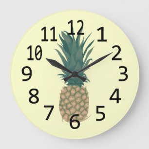 Peinture des horloges murales fraîches d'un anana
