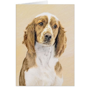 Peinture d'espagnol Welsh Springer - Art original 
