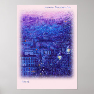 PEINTURE D'HUILE DE PARIS SLEVER POSTER D'ART FIN