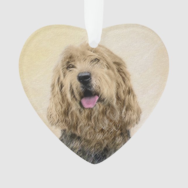 Peinture d'Otterhound - Joli art original de chien (devant)