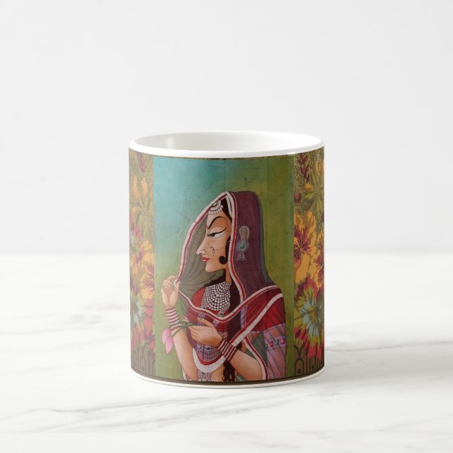 Peinture élégante d'une Mug de femme (Centre)