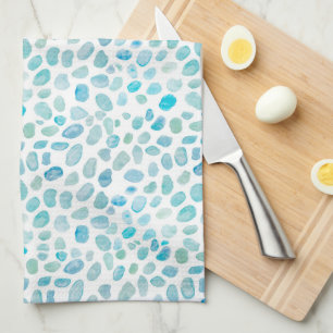 Peinture en verre de mer Motif Cuisine Serviette d