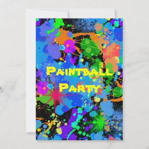 Peinture, Faux Neon, Invitation Anniversaire