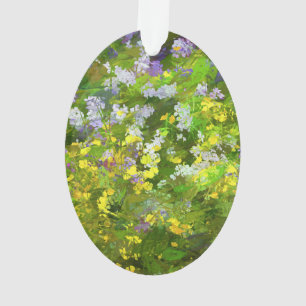 Peinture fleur sauvage Impasto - Art Fleur Origina