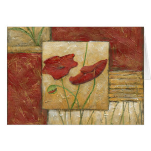 Peinture florale avec traits de pinceau visibles