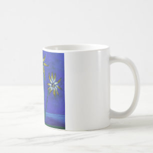 Peinture florale Blanc 325 ml Mug blanc classique