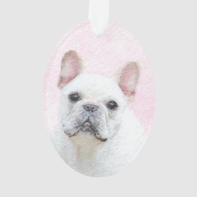 Peinture française de Bulldog (Crème/Blanc) (dos)