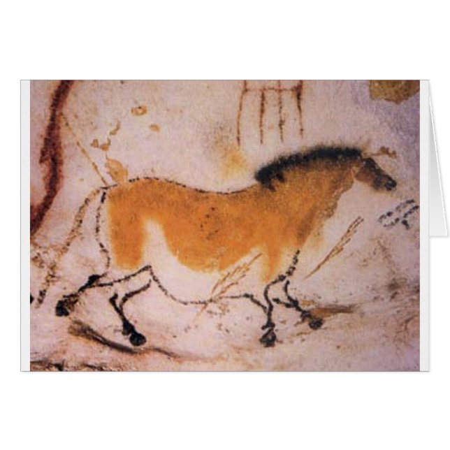 Peinture française de cheval de caverne (Devant horizontal)
