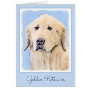 Peinture Golden Retriever - Joli art original chie