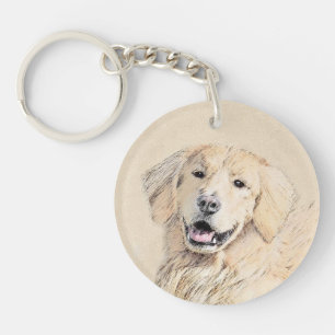 Peinture Golden Retriever - Joli art original chie
