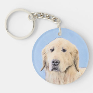 Peinture Golden Retriever - Joli art original chie
