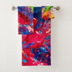 Peinture humide colorée design