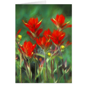 Peinture indienne de pinceau - Art Fleur original
