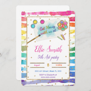 Peinture Invitation Anniversaire