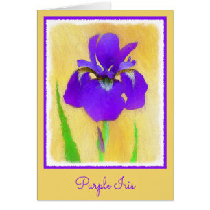 Peinture Iris à pois pourpre - Chien original mign