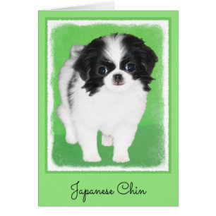 Peinture japonaise de chiot - Art original de chie