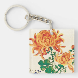 Peinture japonaise vintage de Chrysanthèmes