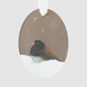 Peinture Junco foncée - Art original pour oiseaux