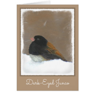 Peinture Junco foncée - Art original pour oiseaux
