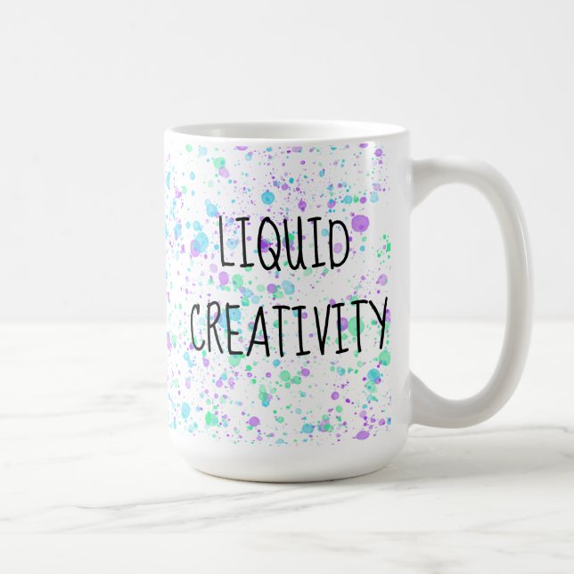 Peinture Liquide de créativité Splatter Mug (Droite)