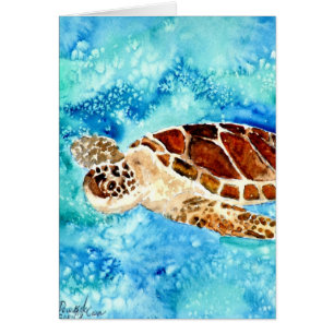 peinture marine d'aquarelle de vie marine de