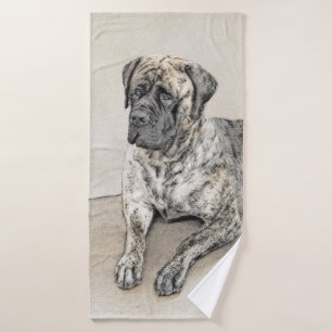 Peinture mastiff anglaise (Brindle) - Dog Art